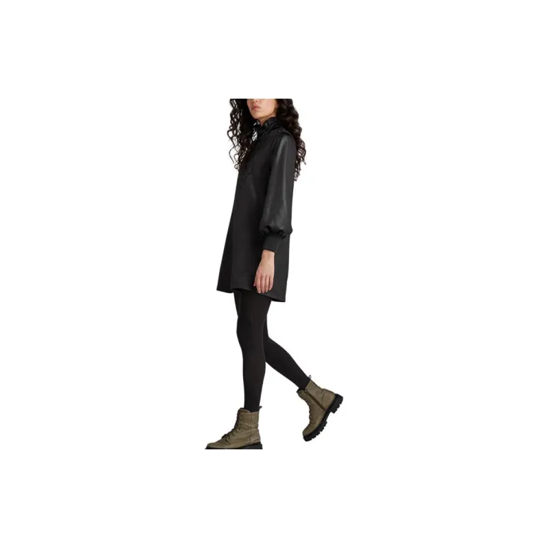 G-STAR RAW Long-Sleeved Dresses Women's Black-3