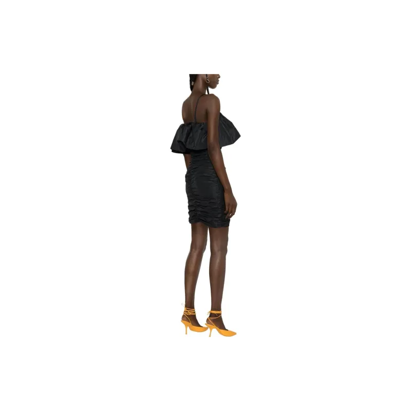 MSGM Short Sleeved Dress Women's Black-3