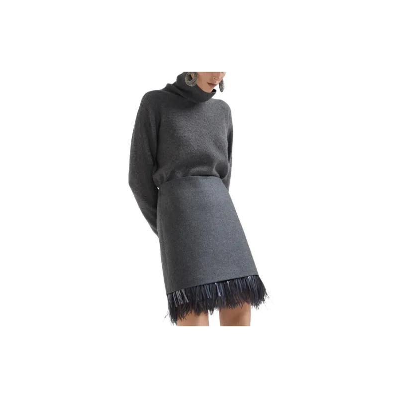 Brunello Cucinelli Couture Zipped Mini Skirt-3