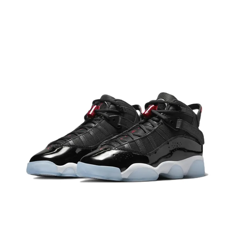 Jordan 6 Rings Black White Gym Red GS-2
