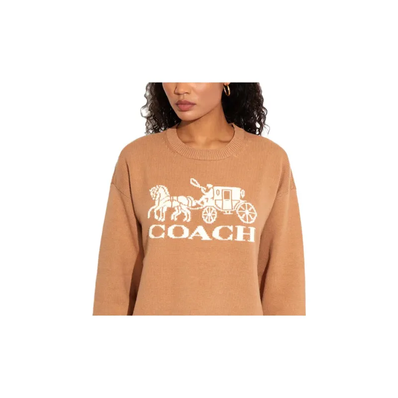COACH Sweater Women's Light Brown-1