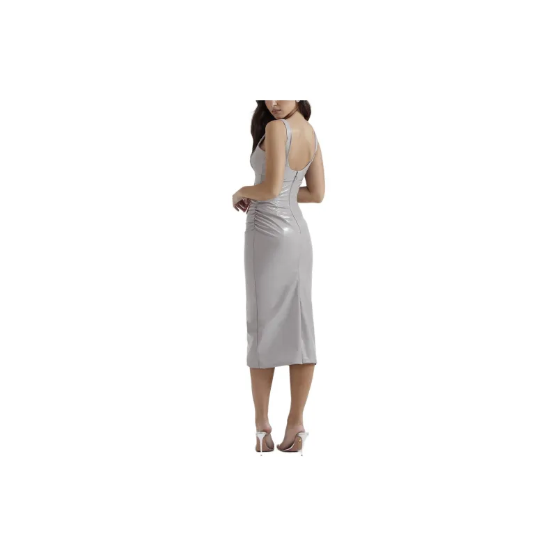 HOUSE OF CB MADELEINE Slip Dresses Women's VIOLET ICE/Light Purple-3