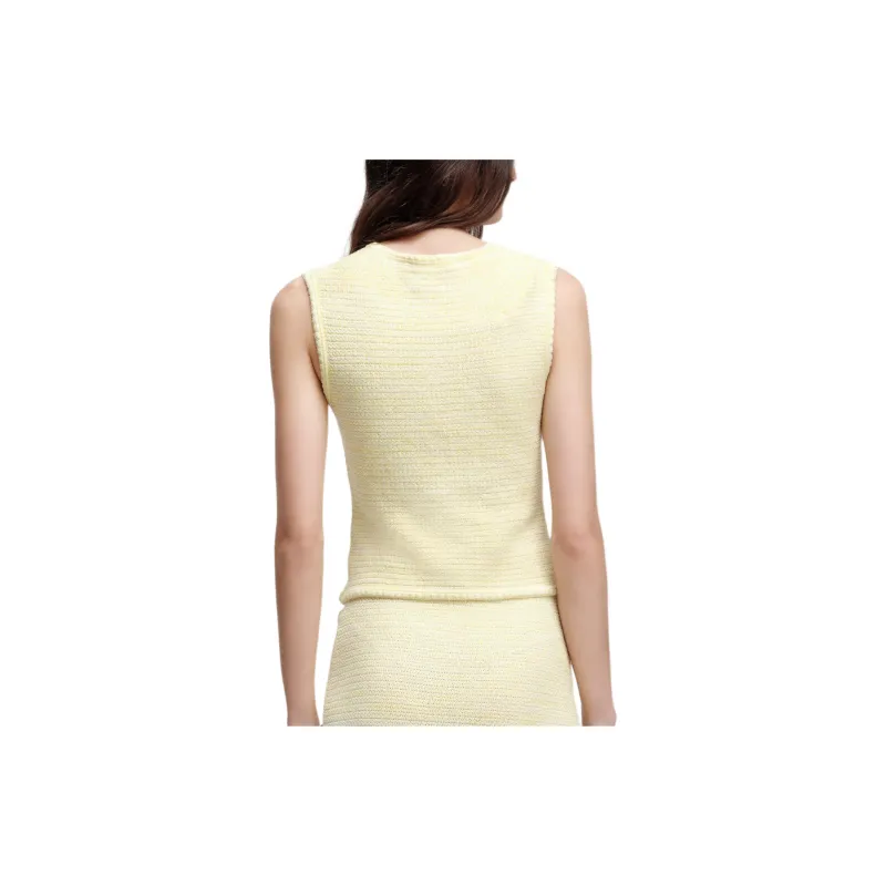 KARL LAGERFELD FW24 Tank Top Women's Yellow-4