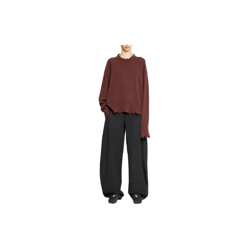 UMA WANG Raw Edge Drop Shoulder Jumper-4