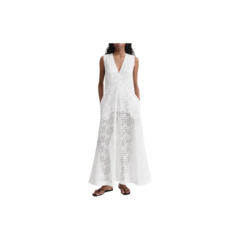 TOTEME Sleeveless Dresses Women's White-3