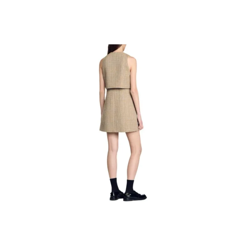 Sandro Tweed Mini Dress-2