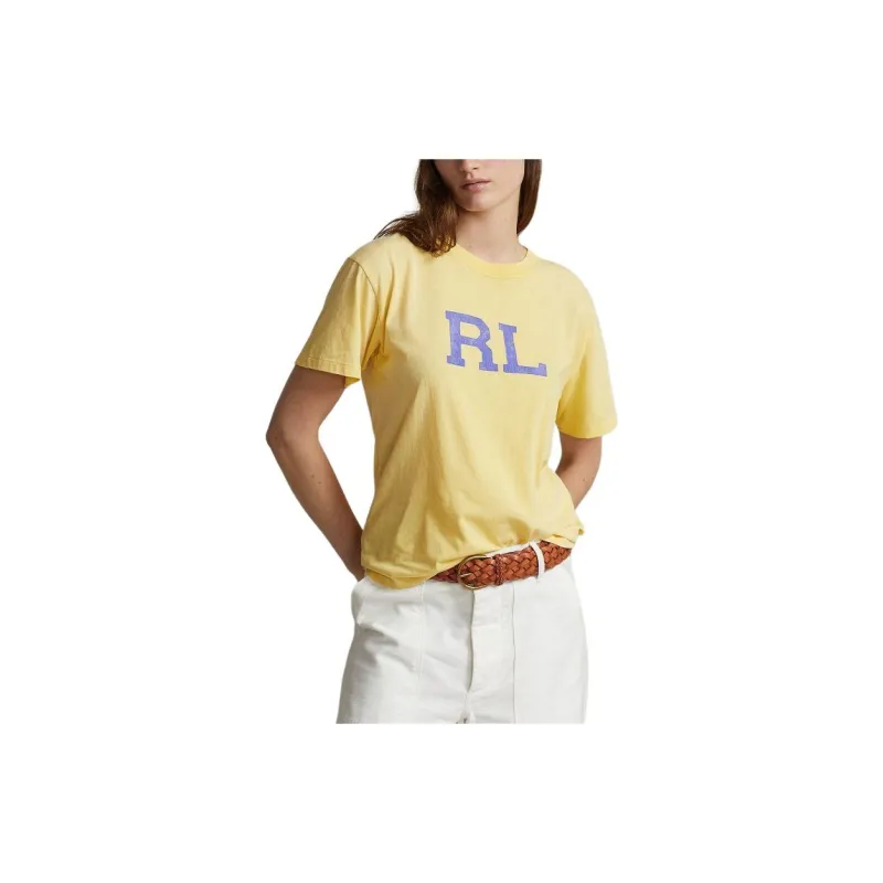 Polo Ralph Lauren SS24 T Shirt Women's Autumn Yellow-2