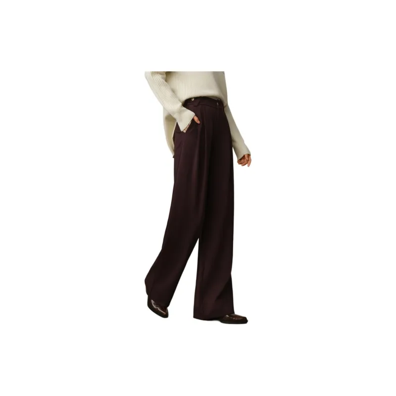 JZ. ANNAKRO Casual Pants Women's Burgundy-2