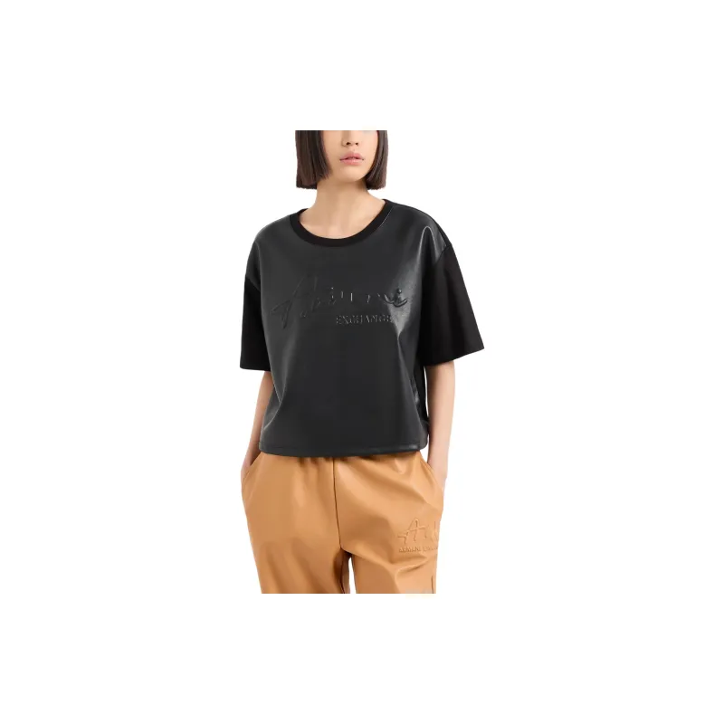 ARMANI EXCHANGEAE T Shirt Women's Black-1