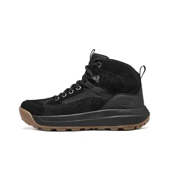 Skechers Anti Slip Wear Resistant High Top Casual Shoes Men's Black