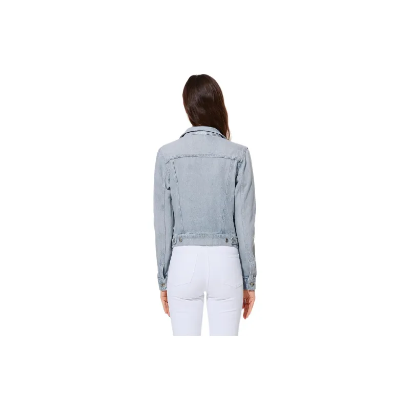 IRO NIGHT Denim Jacket Women's Blue-2