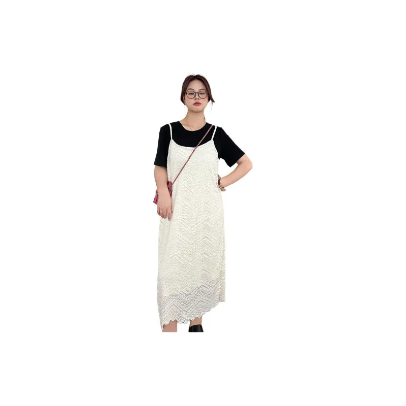 DAMABAIFENBAI Short Sleeved Dress Women's-3