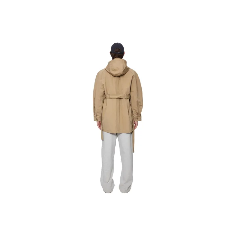 ULD Trench Coats Unisex Khaki-0