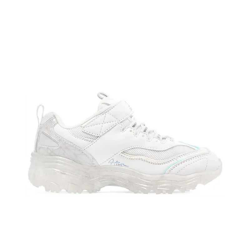 Skechers Ice D'lites Anti Kick Cushioning Kids Lifestyle Shoes White Teenagers-1