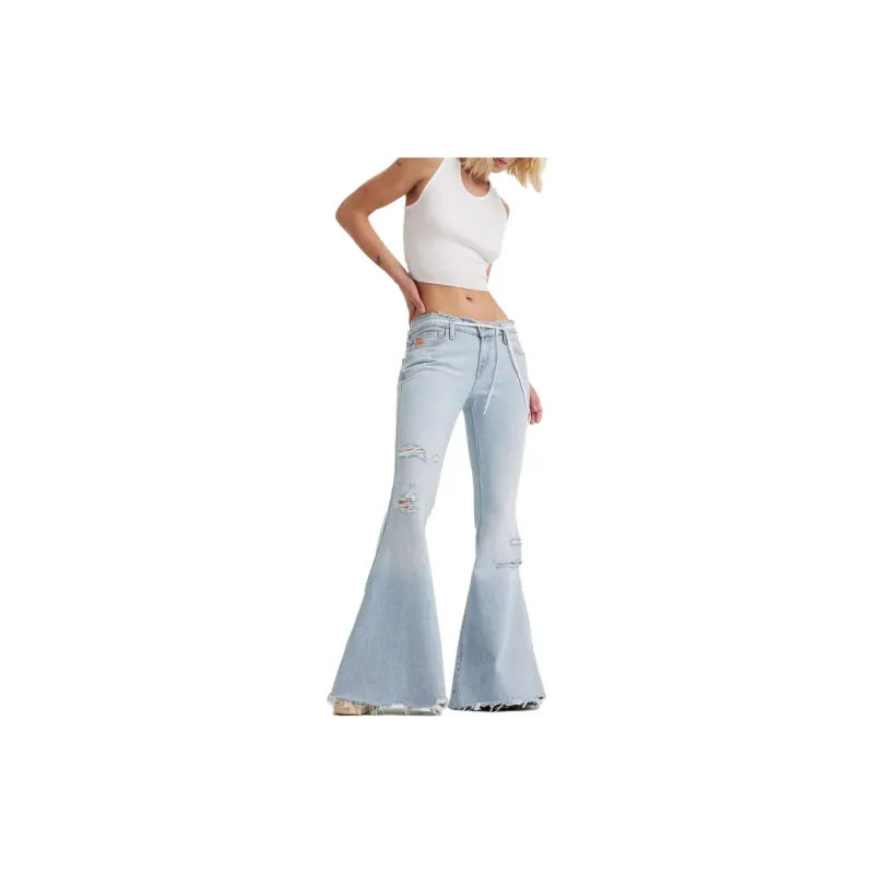 Levis X ERL Co-branded Series Jeans Women's Light Blue-4