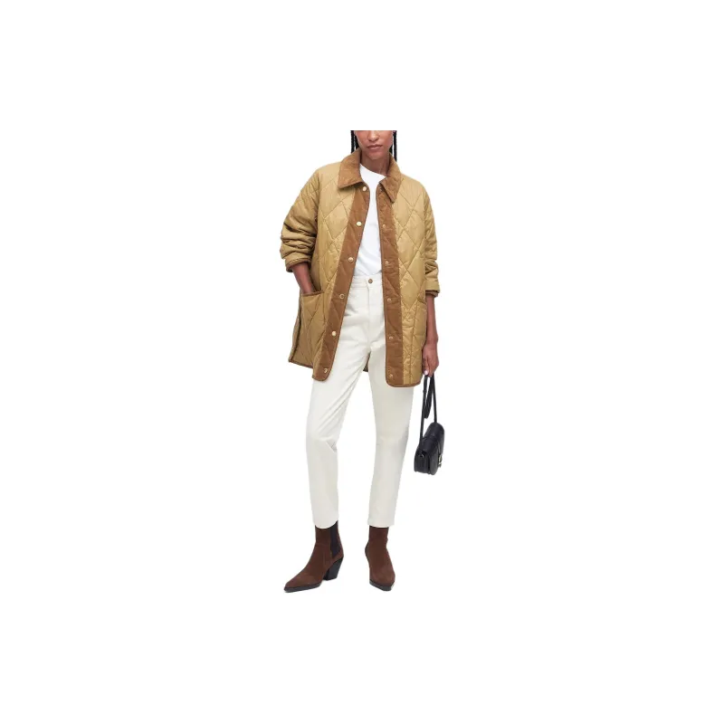 BARBOUR Highcliffe Quilted Jacket Jackets Coats Women's Brown-1