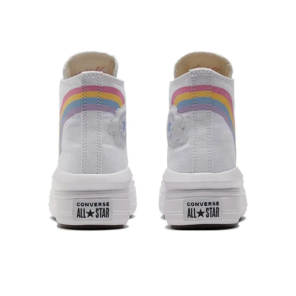 Converse Chuck Taylor All Star Move Platform High GS 'Rainbow Cloud'-3