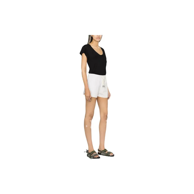 ISABEL MARANT ETOILE Logo Printed Drawstring Shorts-3