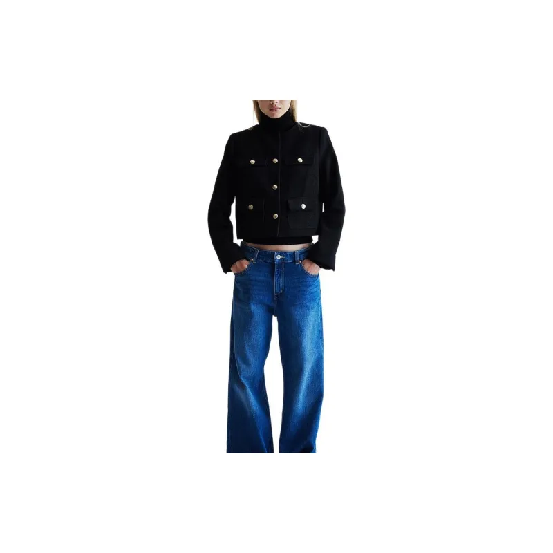 H&M Jackets & Coats Women's Black-1