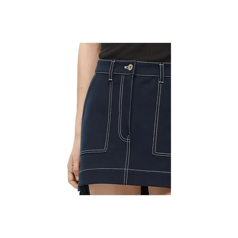 LOEWE Casual Short Skirts Women's Dark Blue-5
