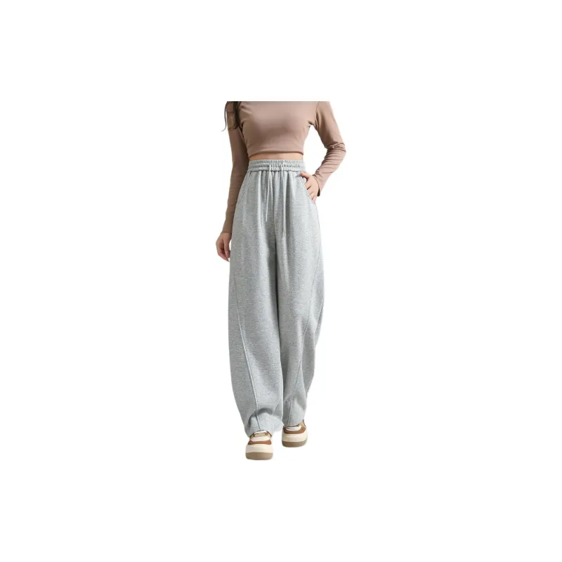 Ya Sheep People Casual Pants Women's Light Gray-0