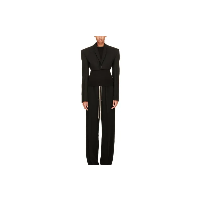 RICK OWENS Micro Tatlin Cropped Blazer-2