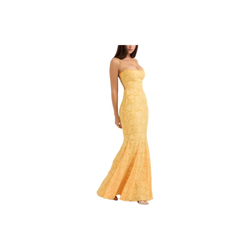 HOUSE OF CB Joan Slip Dresses Women's Apricot/Apricot-5