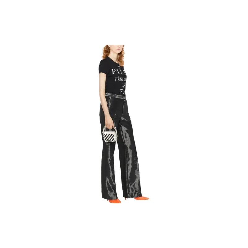 PHILIPP PLEIN Sexy Pure Rhinestone embellished T shirt-2