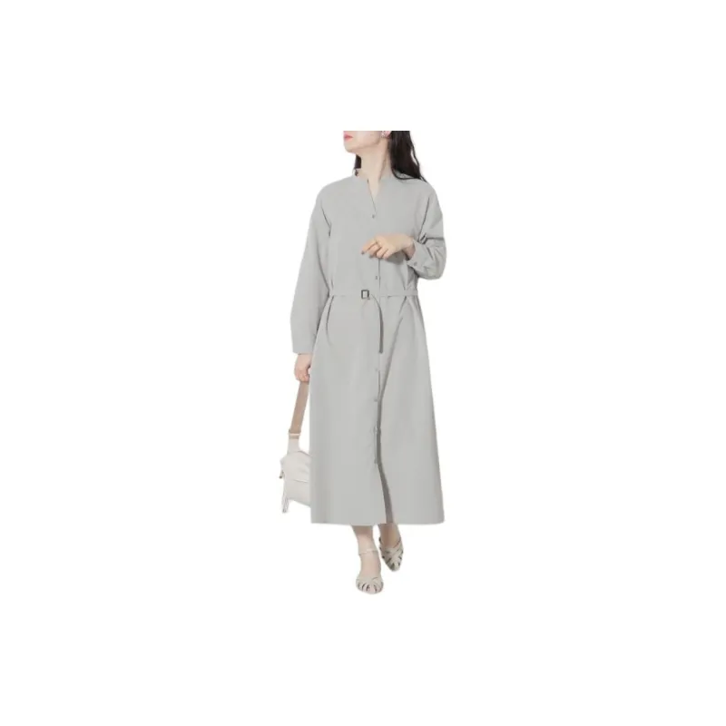 Beams Long Sleeved Dress Women's-5