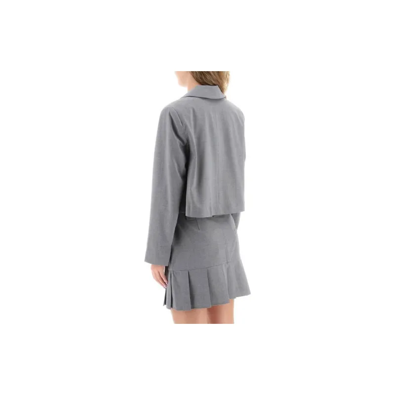 GANNI Single breasted Cropped Jacket-1