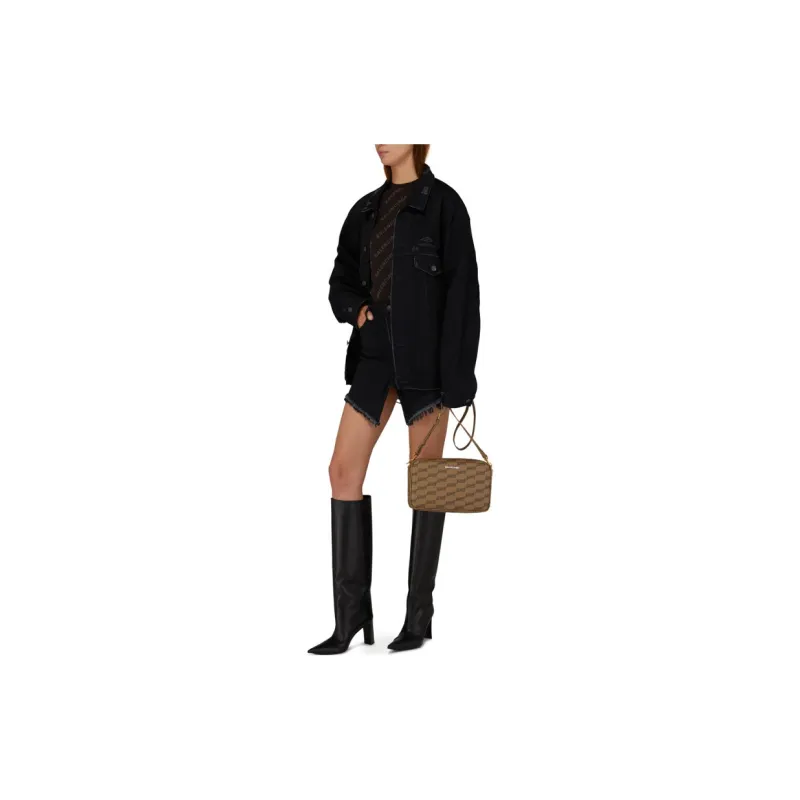 Balenciaga T Shirts Women's Brown-4