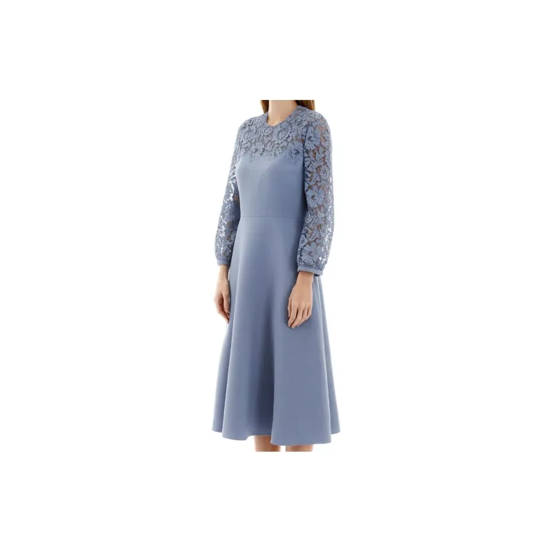 Valentino Long-Sleeved Dresses Women's Light Blue-3