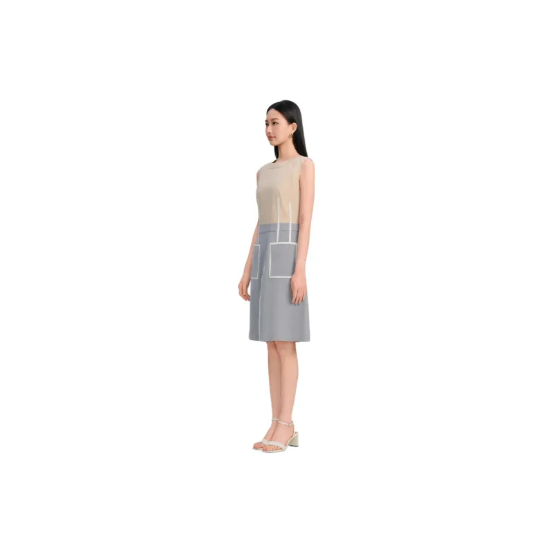 Blood Glitter Sleeveless Dress Women's Gray-1