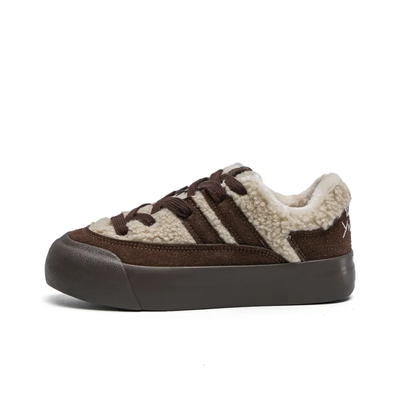 TUOPIN Warm Wear Resistant Lightweight Low Top Skateboard Shoes Women's-4