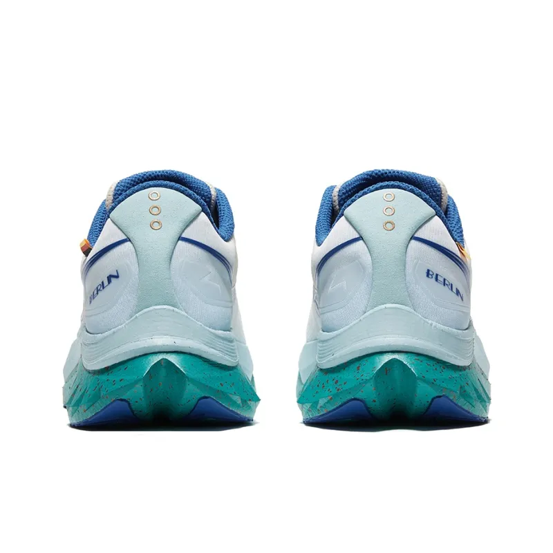 Saucony Low Top Running Shoes Men's Beige Blue-4