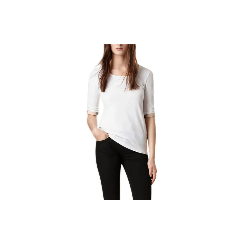 Burberry T Shirts Women's White-2