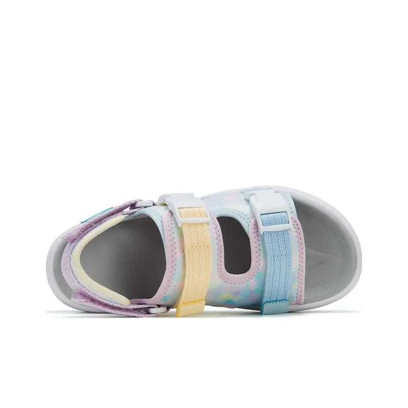 LINING YOUNG Sports Life Collection Anti-Slip Wear-Resistant Children's Sandals Blue Yellow Purple Teenagers-3