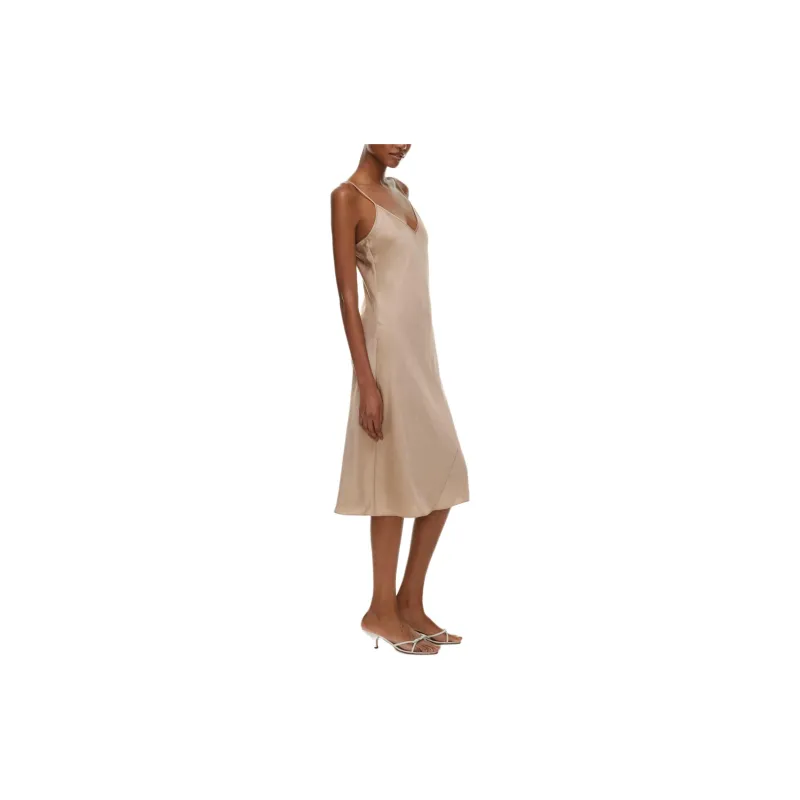 ARITZIA Wilfred New Only Slip Satin Midi Dress Slip Dresses Women's Marmont-4
