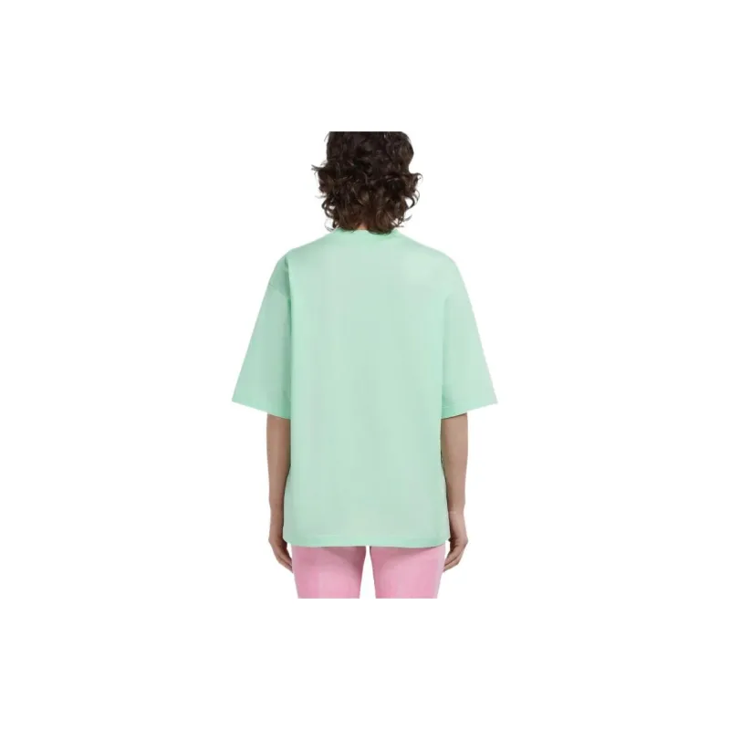 MARNI SS23 Drop Shoulder Sleeve T Shirt Women's Green-2