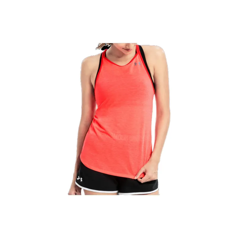 Under Armour Tank Tops Women's Orange Red-3