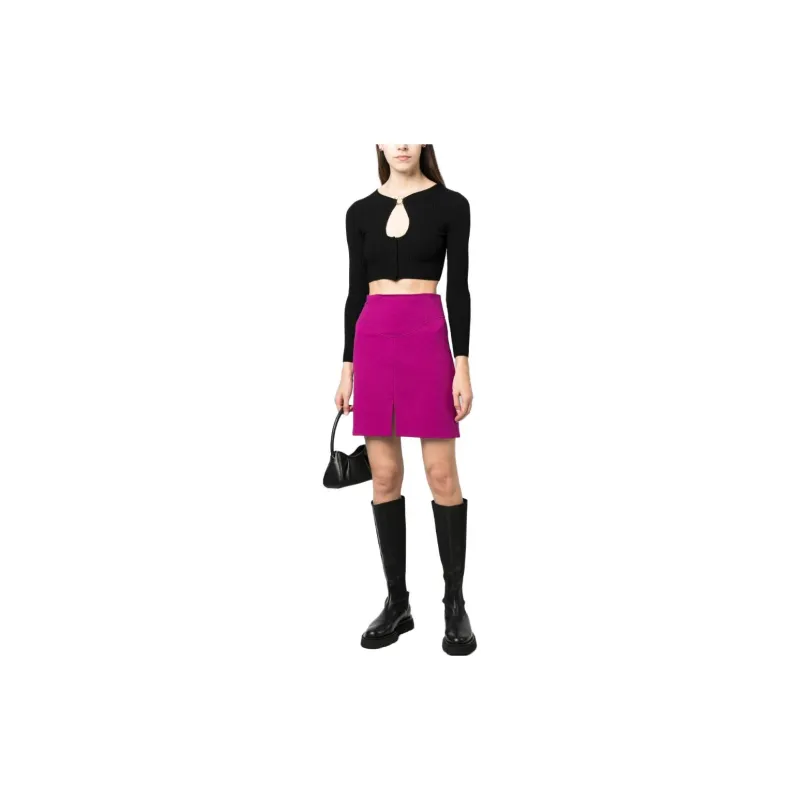 PINKO Logo Plaque Cropped Cardigan-1