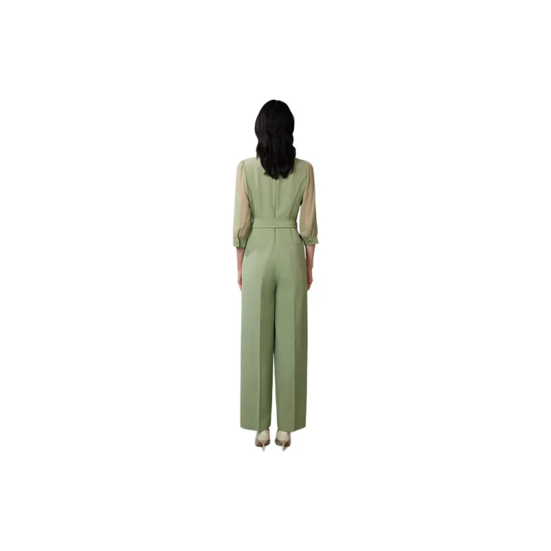 BBLLUUEE Jumpsuit Women's Avocado Green-2