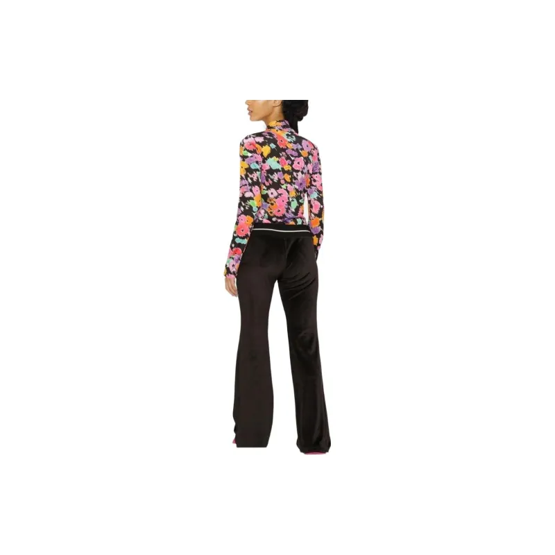 PALM ANGELS Stripe Trim Flared Pants-2