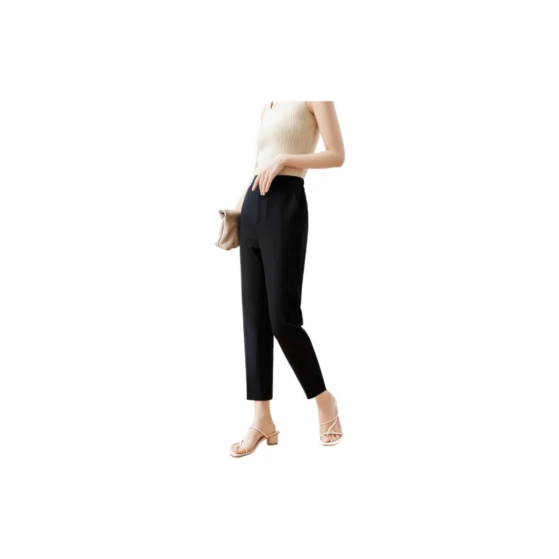 Mo Han Yi Mei Casual Pants Women's Black-3
