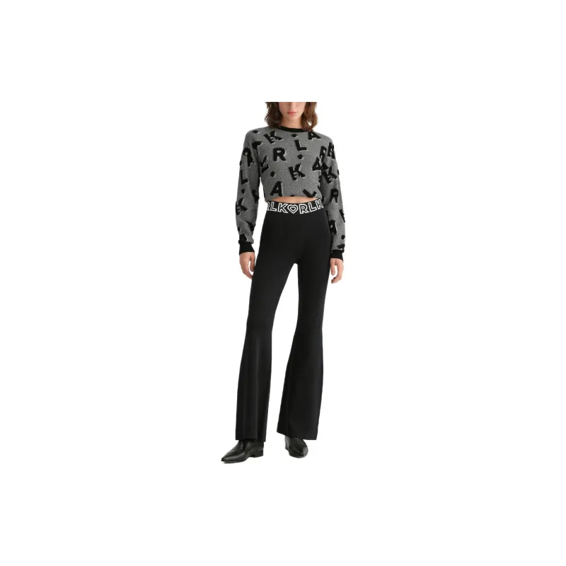 KARL LAGERFELD FW23 Casual Pants Women's Black-2