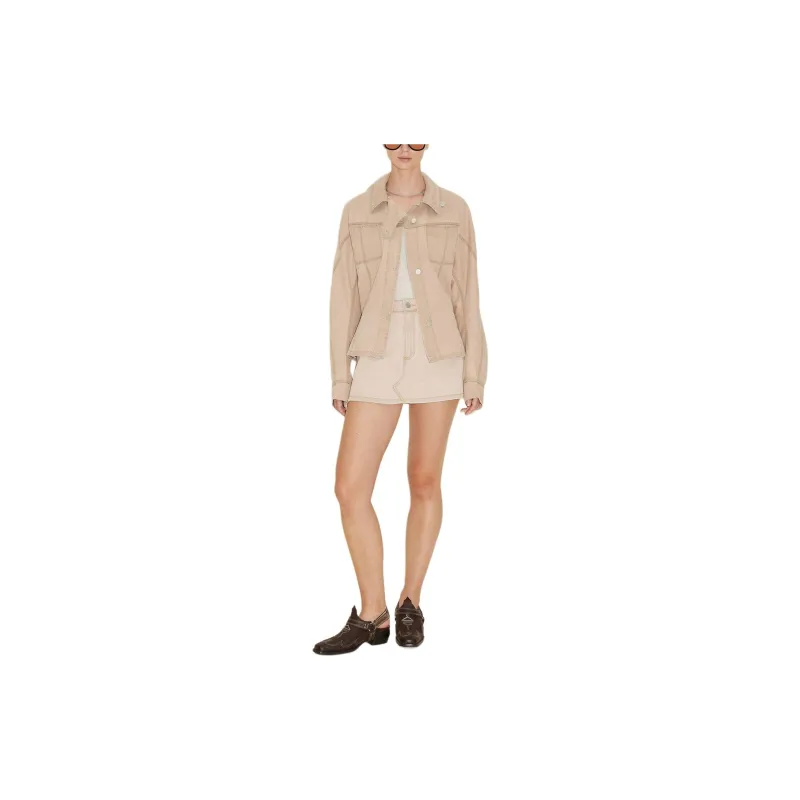 HOLZWEILER Denim Jacket Women's Light Brown-1
