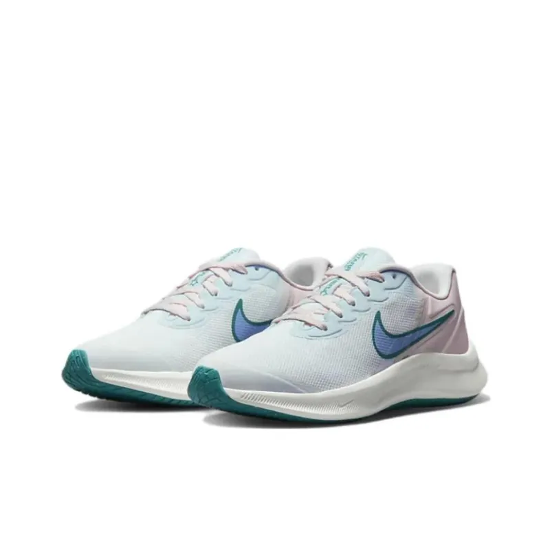 Nike Star Runner 3 GS 'White Pink Mineral Teal'-2