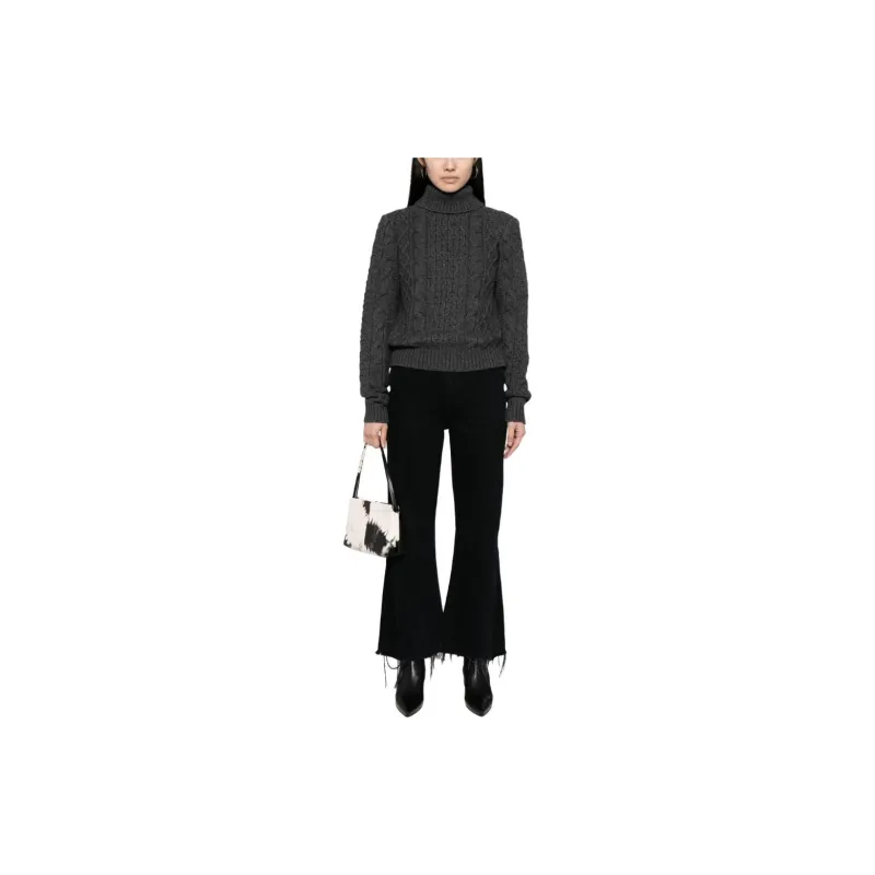 NILI LOTAN Roll-neck Cable-knit Jumper-1