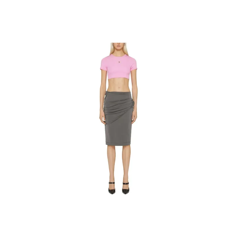 Givenchy Draped Detail Midi Skirt-3