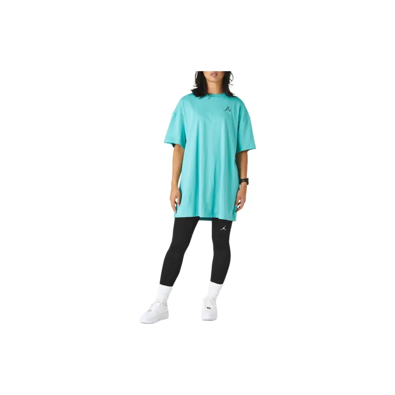 Jordan Essentials Short Sleeved Dresses Women's Turquoise-2